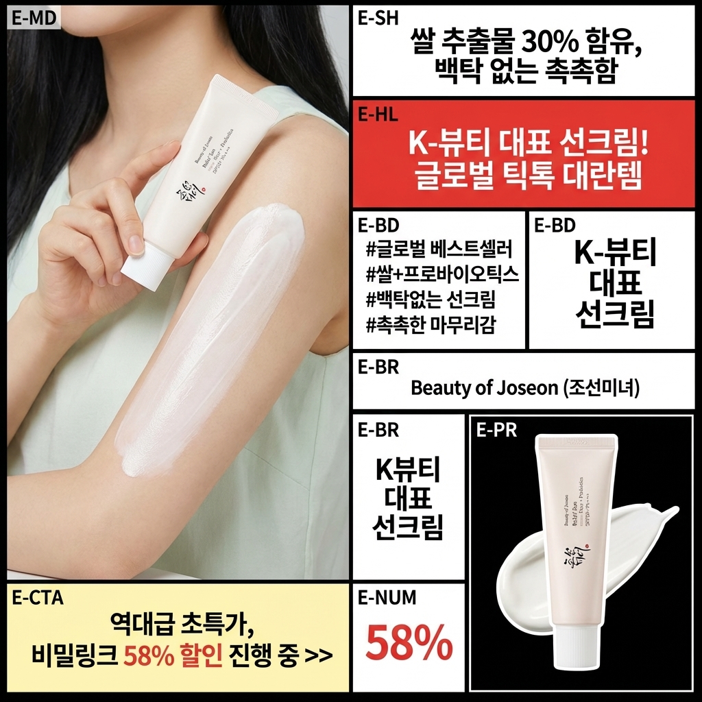 뷰티 모델+제품+CTA+수치+배지